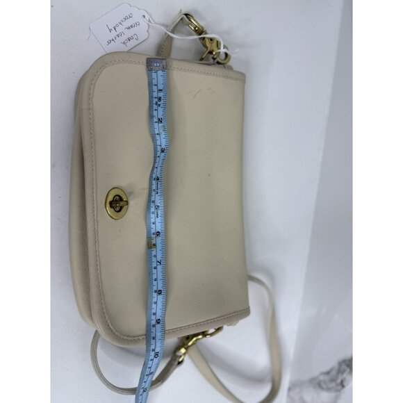 Vintage 80’s Rare Leather Coach Ivory Clutch Crossbody Bag 009-1020 USA - Picture 7 of 8